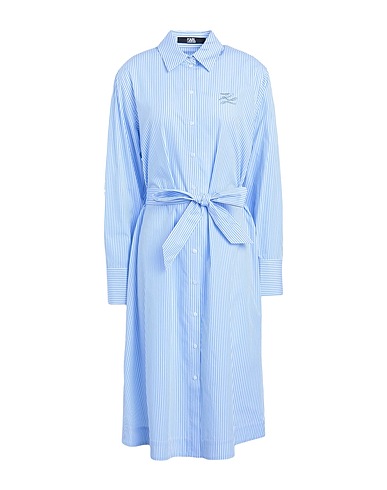 KARL LAGERFELD Midi dress Light blue 100% Cotton