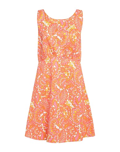 MOLLY BRACKEN Short dress Orange 100% Polyester