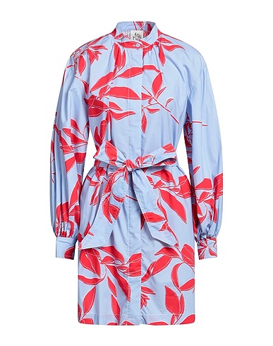 ATTIC AND BARN Robe chemise Bleu ciel 100% Coton