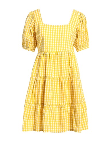 FAITHFULL THE BRAND Short dress Mustard 100% Cotton