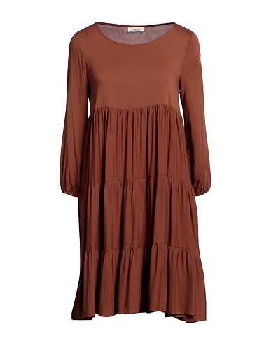 NANÀ ITALIAN HEART Kurzes Kleid Braun 97% Viskose, 3% Elastan