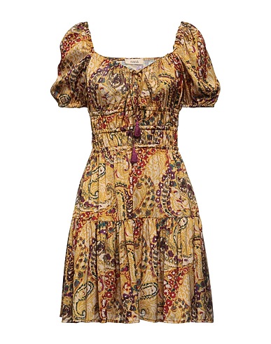 NANÀ ITALIAN HEART Short dress Gold 100% Polyester