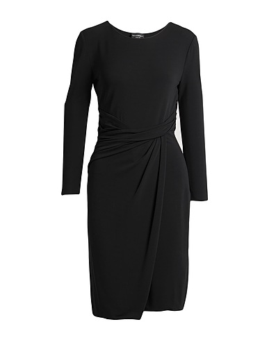 EMPORIO ARMANI Short dress Black 96% Viscose, 4% Elastane