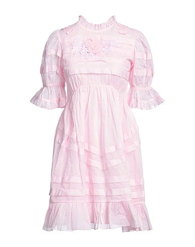 MANOUSH Short dress Pink 100% Cotton