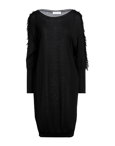 CARACTÈRE Midi dress Black 50% Acrylic, 50% Virgin Wool