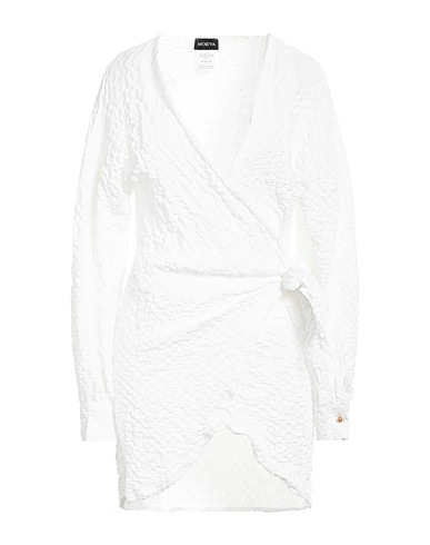 MOEVA Short dress White 100% Polyester