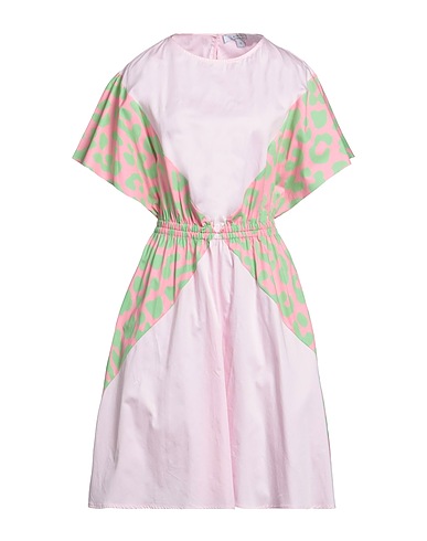 KSENIA SCHNAIDER Short dress Light pink 100% Cotton