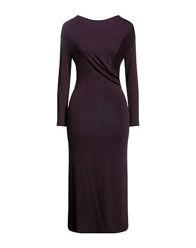 VINCE. Midi dress Dark purple 97% Rayon, 3% Elastane