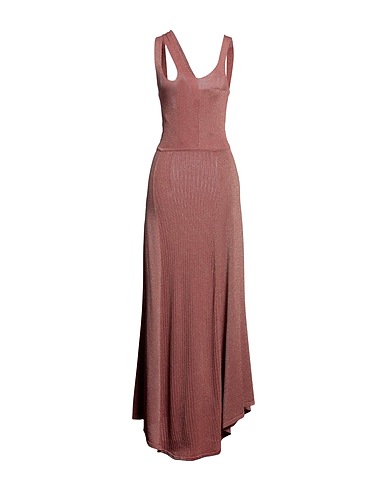 PINKO Long dress Camel 50% Viscose, 29% Polyamide, 15% Polyester, 6% Metallic fiber