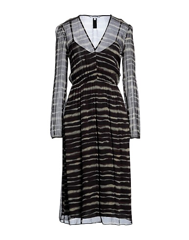 PATRIZIA PEPE Midi dress Black 100% Viscose, Polyester