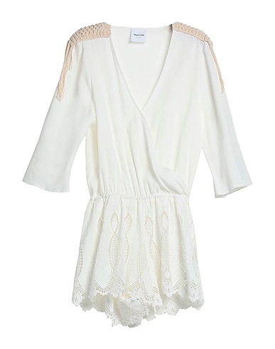 BLACK CORAL Jumpsuits and Overalls White 55% Cotton, 45% Linen