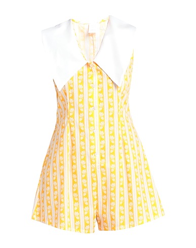 LORETTA CAPONI Jumpsuits and Dungarees Mandarin 97% Cotton, 3% Elastane