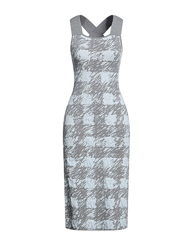 PROENZA SCHOULER Midi dress Grey 36% Cotton, 35% Rayon, 17% Polyester, 12% Nylon