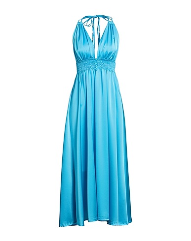 BERNA Long dress Azure 100% Polyester