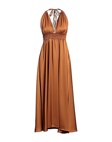 BERNA Langes Kleid Braun 100% Polyester