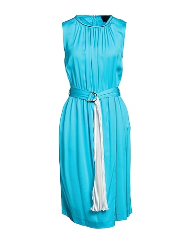 CAVALLI CLASS Midi dress Turquoise 98% Viscose, 2% Elastane