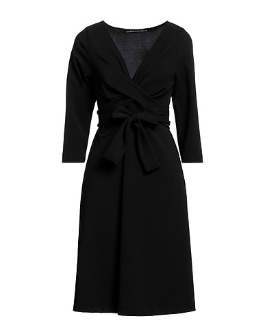 ALESSIO BARDELLE Short dress Black 65% Viscose, 30% Polyester, 5% Elastane