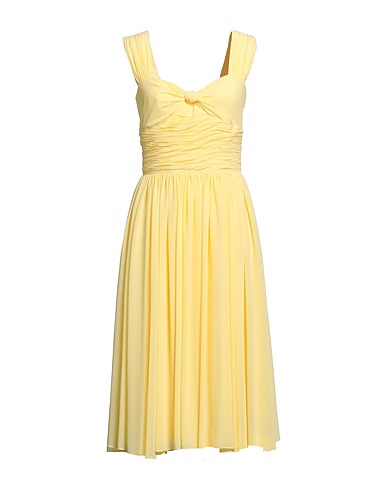 POLO RALPH LAUREN Midi dress Yellow 100% Polyester