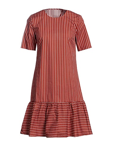 MINIMUM Kurzes Kleid Lederfarben 100% Baumwolle