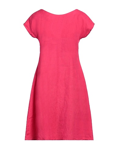 ROSSOPURO Midi dress Fuchsia 100% Linen