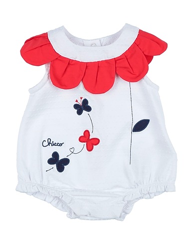 CHICCO Baby jumpsuit  White 96% Cotton, 4% Elastane