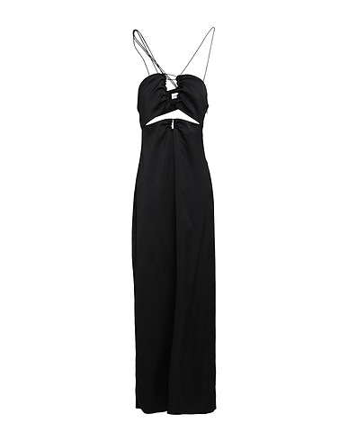 CALVIN KLEIN Long dress Black 99% Viscose, 1% Elastane