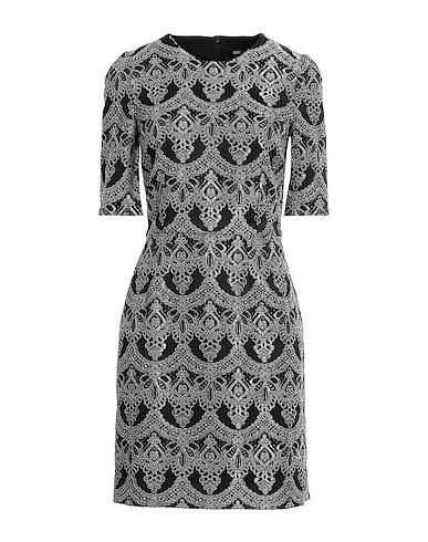 DOLCE&GABBANA Short dress Grey 87% Acetate, 11% Polyamide, 2% Elastane
