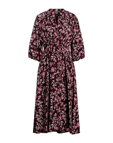 FRENCH CONNECTION Midi dress Burgundy 100% Polyester