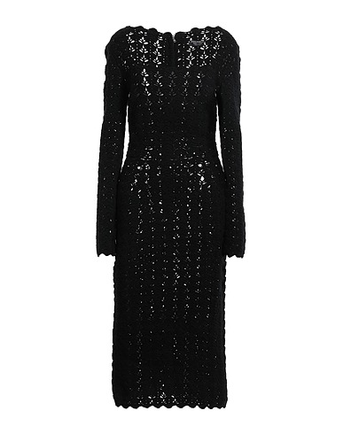 DOLCE&GABBANA Elegant dress Black 70% Virgin Wool, 30% Cashmere
