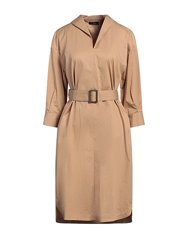 PESERICO Vestito da ufficio Beige 97% Cotone, 3% Elastan