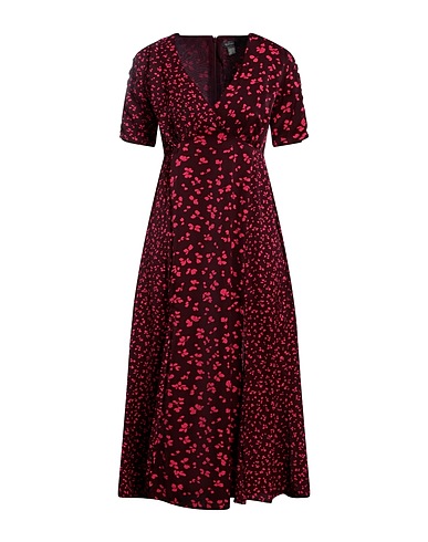 FRENCH CONNECTION Midi dress Burgundy 100% Polyester