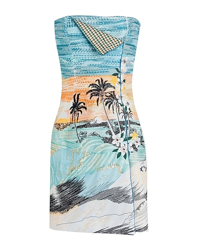ETRO Sheath dress Sky blue 94% Polyester, 6% Elastane