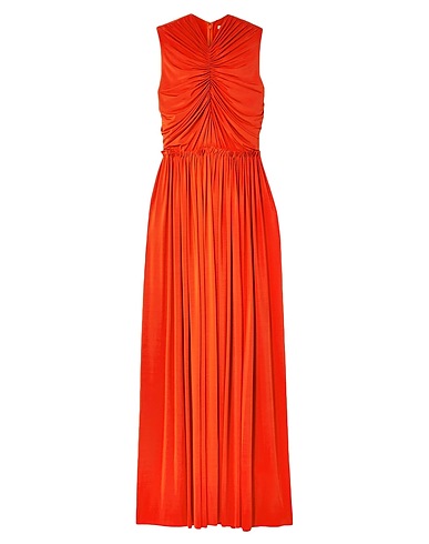 JASON WU Long dress Orange 91% Viscose, 9% Elastane