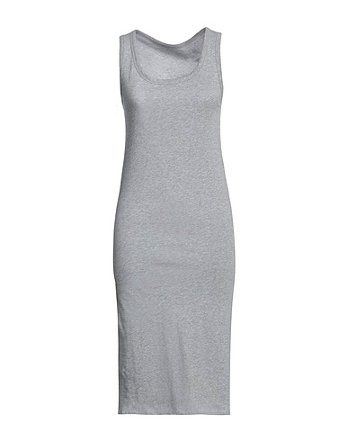 MAJESTIC FILATURES Midi dress Grey 100% Cotton