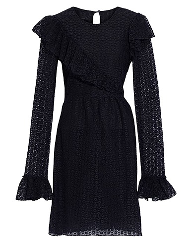 GIAMBATTISTA VALLI Short dress Black 75% Cotton, 18% Viscose, 7% Polyamide