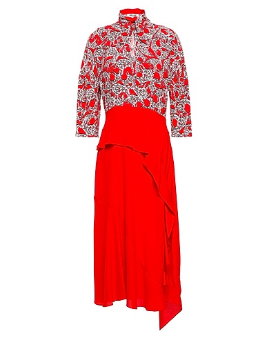 DIANE VON FURSTENBERG Midi-Kleid Rot 100% Viskose, Polyester