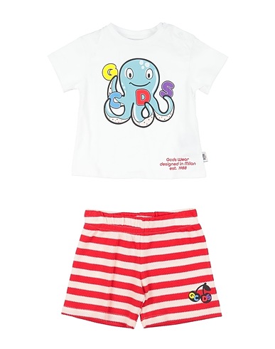 GCDS MINI Baby co-ord White 100% Cotton
