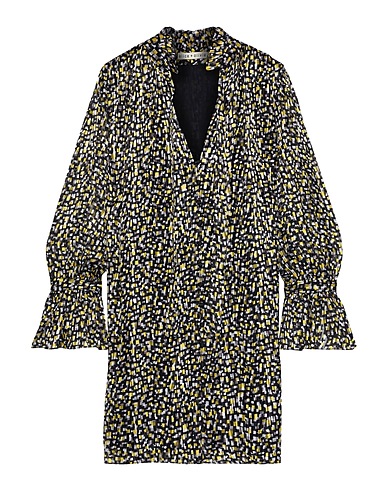 ALICE + OLIVIA Shirt dress Yellow 58% Viscose, 42% Silk