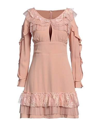 FOR LOVE & LEMONS Short dress Light brown 50% Viscose, 50% Rayon, Polyester