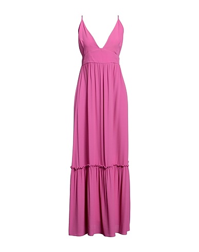 BEATRICE .B Long dress Mauve 65% Acetate, 35% Silk