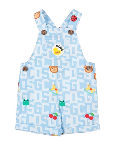 GCDS MINI Strampelanzug für Babys Himmelblau 100% Baumwolle, Acryl, Wolle