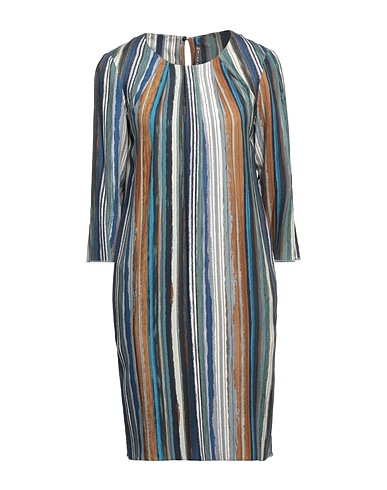 MANILA GRACE Office dress Navy blue 100% Viscose
