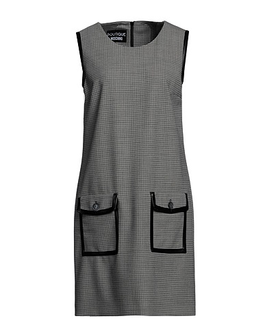 BOUTIQUE MOSCHINO Short dress Grey 53% Polyester, 43% Virgin Wool, 4% Elastane