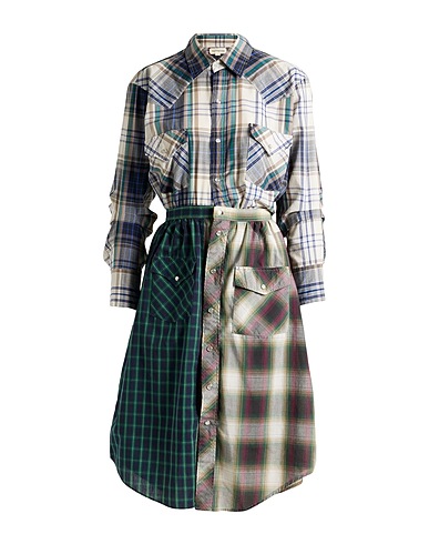 RENTRAYAGE Midi dress Green 100% Recycled polyester