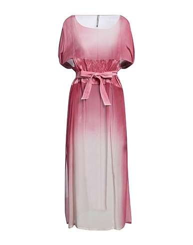 PIERANTONIO GASPARI Vestito lungo Magenta 100% Viscosa, Cotone, Poliestere, Fibra di metallo