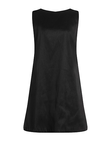 ROSSOPURO Short dress Black 64% Polyester, 33% Nylon, 3% Elastane