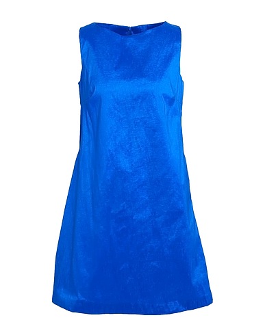 ROSSOPURO Short dress Bright blue 64% Polyester, 33% Nylon, 3% Elastane