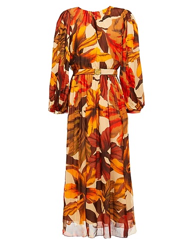 JOHANNA ORTIZ Midi dress Beige 100% Viscose