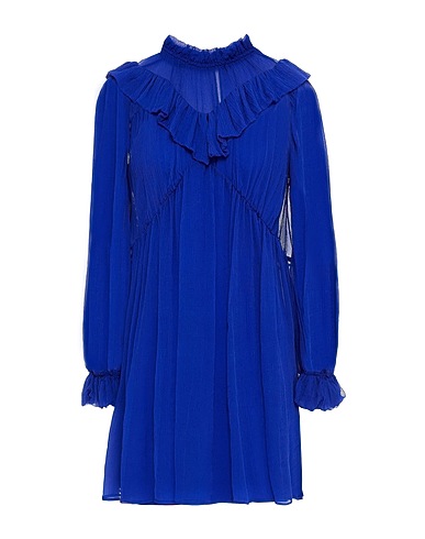 MSGM Short dress Bright blue 100% Silk