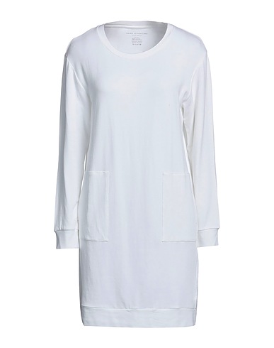 MAJESTIC FILATURES Short dress White 96% Viscose, 4% Elastane